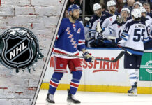 Picture of the New York Rangers and Winnipeg Jets. Will the teams make a blockbuster trade this offseason?