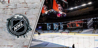 Picture of NHL arena. Read about the latest NHL news for the 2023-24 season.