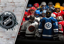 Picture of hockey players. Teams to watch out for in the 2023-24 NHL season.