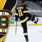 Trent Frederic, Boston Bruins agree to two-year $4.6 million deal Picture of Trent Frederic. He has signed a two-year contract extension with the Boston Bruins.
