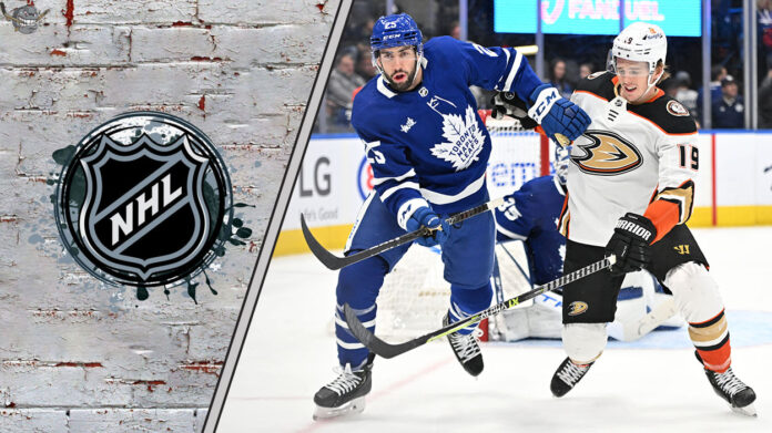 Leafs and Ducks working on a Blockbuster trade Picture of the Toronto Maple Leafs playing the Anaheim Ducks. Will the two teams make a blockbuster trade.