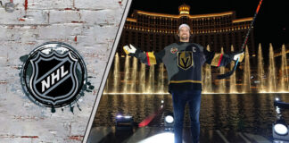 Picture of Mark Stone in a Vegas Golden Knights jersey.