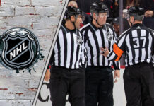 Picture of NHL referees. How much do the refs make?
