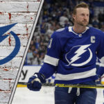 Picture of Steven Stamkos in a Tampa Bay Lightning jersey. Will the team not re-sign Stamkos?