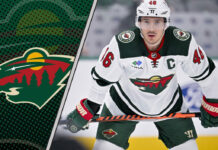 image of Jared Spurgeon in a Minnesota Wild jersey.
