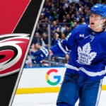 William Nylander headed to the Carolina Hurricanes? Picture of William Nylander celebrating a goal. Will he be traded to the Carolina Hurricanes?