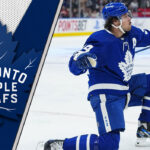 Matthews’ Hat Trick Heroics: Rocket Richard Contender Picture of Toronto Maple Leafs superstar Auston Matthews celebrating a goal.