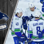 Brock Boeser and Connor Garland on the Trading Block Picture of the Vancouver Canucks celebrating a goal.