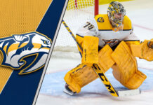 Picture of Juuse Saros. Will the Nashville Predators trade their star goalie?