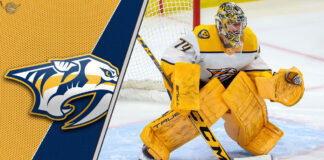 Picture of Juuse Saros. Will the Nashville Predators trade their star goalie?