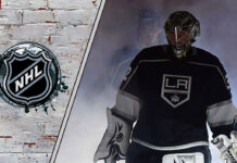 Picture of a LA kings goalie. Read about the impacts of betting on the NHL.