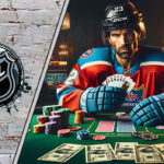 NHL Sharpens Gambling Policy Awareness Among Players Following Pinto’s Suspension Picture of hockey player gambling on playing poker.