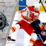 Calgary Flames’ Rasmus Andersson Suspended Four Games for Hit on Patrick Laine Picture of Rasmus Andersson hitting Patrick Laine.