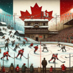 The Evolution of Hockey in Canada: Tracing its Development and Cultural Impact Picture of the evolution of hockey in Canada.