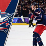 Kent Johnson Trade Rumors: Blue Jackets’ Future & AHL Demotion Insights Picture of Columbus Blue Jackets Kent Johnson celebrating a goal. Will he be traded?
