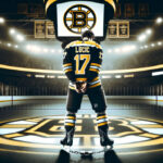 Image of Milan Lucic, Boston Bruins player, following his recent arrest in Boston.