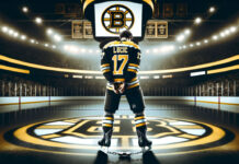 Image of Milan Lucic, Boston Bruins player, following his recent arrest in Boston.