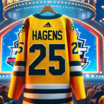 James Hagens: Early Favorite for 2025 NHL Draft’s First-Overall Pick James Hagens in action, showcasing skills that make him the top prospect for the 2025 NHL Draft.