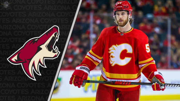 Arizona Coyotes discussing trade for Calgary Flames defenseman Noah Hanifin in NHL trade talks.