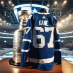 Patrick Kane in discussion with Toronto Maple Leafs representatives about potential NHL trade.