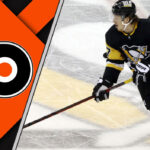 Pittsburgh Penguins Considering Trade Options for Forward Rickard Rakell Rickard Rakell in Pittsburgh Penguins jersey contemplating future, potential Philadelphia Flyers trade in background.