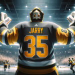 Pittsburgh Penguins goalie Tristan Jarry scores a goal! Pittsburgh Penguins goalie Tristan Jarry scoring his historic NHL goalie goal