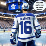 Toronto Maple Leafs Eyeing Mitch Marner Trade Next Offseason? Mitch Marner in Toronto Maple Leafs jersey, speculation over potential trade in the upcoming season