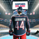 Erik Gudbranson Receives One-Game Suspension Erik Gudbranson receiving a one-game suspension from NHL Player Safety following altercation with Florida Panthers Nick Cousins
