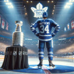 Ranking the NHL’s Top Players for the 2023-24 Season Image of Auston Matthews standing at center ice next to the Stanley Cup