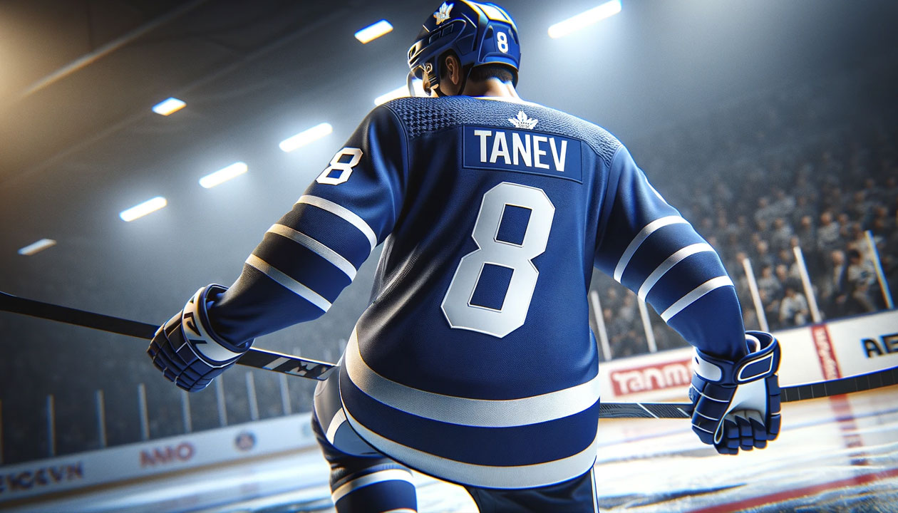 Chris Tanev in action, potentially the newest addition to the Toronto Maple Leafs, NHL trade speculation
