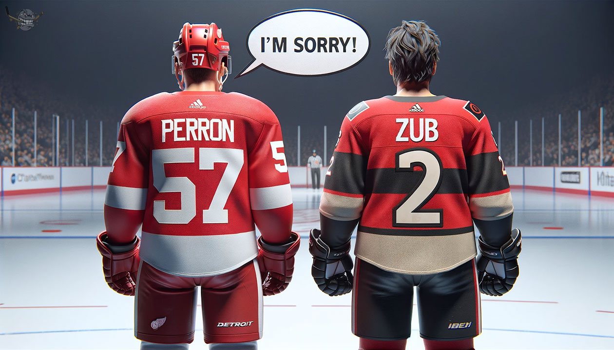Red Wings Forward David Perron Suspended 6 Games for Cross-Check on  Ottawa's Artem Zub