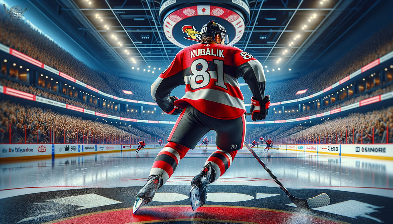 Dominik Kubalik in action, potential trade candidate for Ottawa Senators