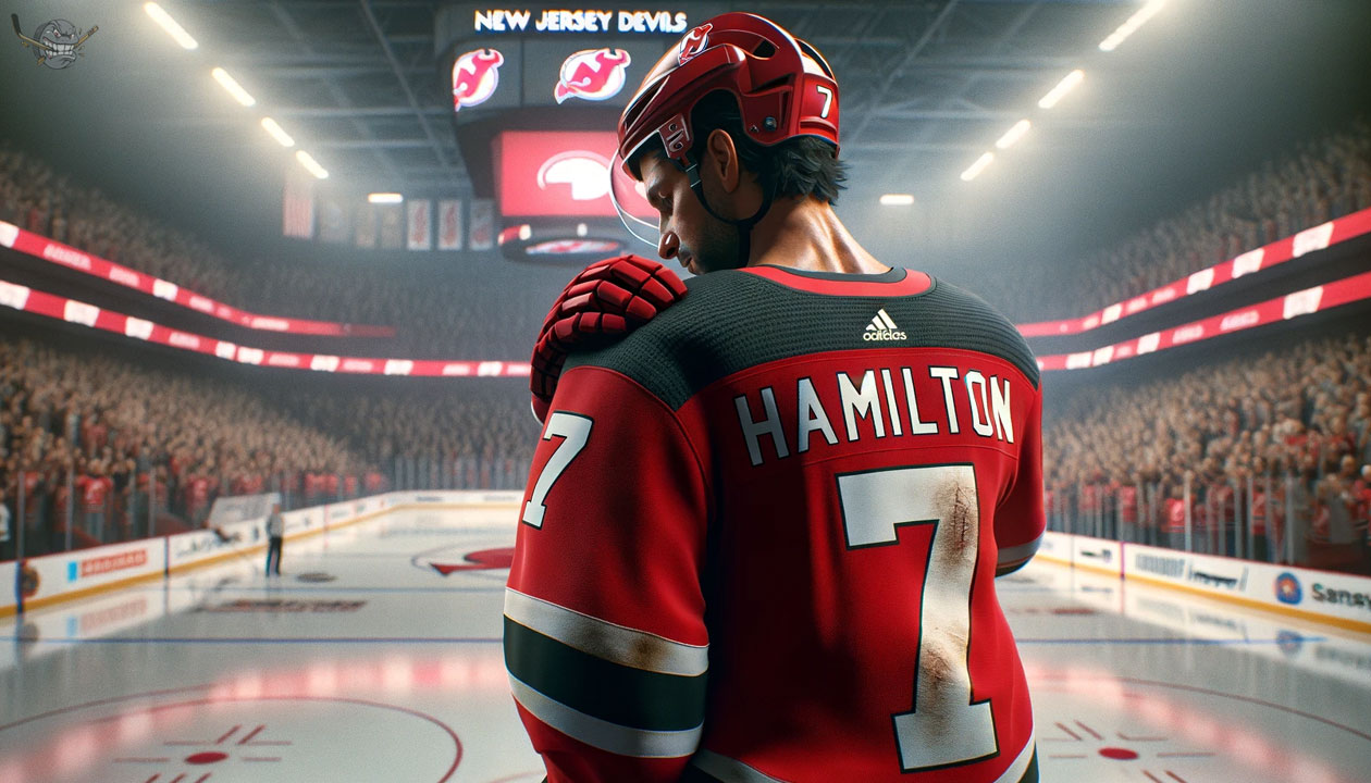 Dougie Hamilton, New Jersey Devils defenseman, sidelined with injury in NHL season
