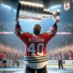 Elias Pettersson linked to the Chicago Blackhawks Elias Pettersson in Vancouver Canucks jersey, speculation about potential trade to Chicago Blackhawks