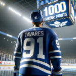 John Tavares Hits Milestone: 1000 Career Points John Tavares in action, scoring his 1000th career point with the Toronto Maple Leafs
