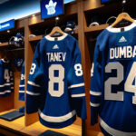Two Defensemen Who Could Replace John Klingberg on the Toronto Maple Leafs image of a Chris Tanev and Matt Dumba Toronto Maple Leafs jersey. Will one of them be traded to the Leafs?