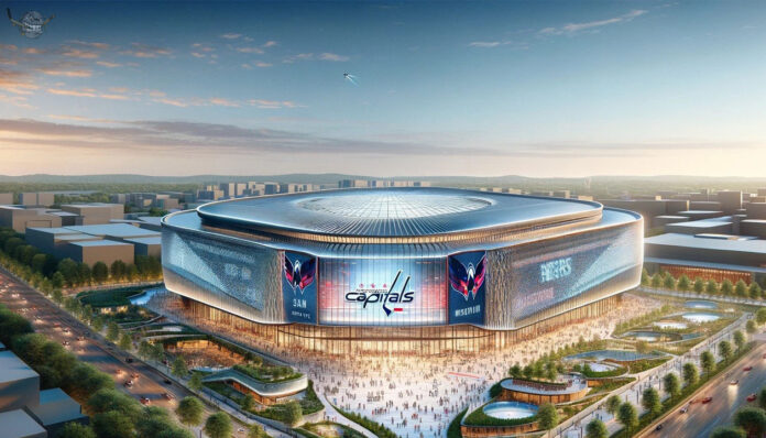 Concept design of the new Virginia arena, future home of the Washington Capitals