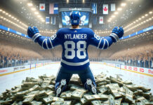 William Nylander in action - potential $11 million AAV contract player