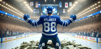 William Nylander in action - potential $11 million AAV contract player