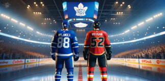 Toronto Maple Leafs forward William Nylander and Calgary Flames defenseman Mackenzie Weegar in potential NHL trade discussion