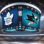 Toronto Maple Leafs vs San Jose Sharks Game Preview: In-Depth Analysis and Predictions Dynamic action shot from the Toronto Maple Leafs vs San Jose Sharks NHL game, showcasing key players in motion.