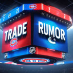 Montreal Canadiens & Vancouver Canucks Stir NHL Trade Rumors: Monahan-First Round Pick Sean Monahan and Vitali Kravtsov in a conceptual image representing the potential NHL trade between Montreal Canadiens and Vancouver Canucks.