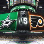Dallas Stars vs Philadelphia Flyers NHL Game Preview & Prediction Dallas Stars and Philadelphia Flyers logos facing off in NHL game preview graphic