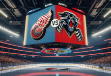 In-depth analysis chart of Detroit Red Wings vs Florida Panthers NHL game statistics and player positions