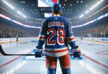 Elias Lindholm in NY Rangers gear speculated as a major trade target for New York Rangers