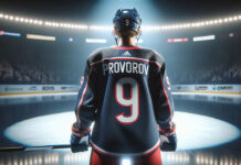 Ivan Provorov in action, potential trade asset for Columbus Blue Jackets