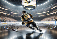 Jake Guentzel in action for the Pittsburgh Penguins amid swirling trade rumors