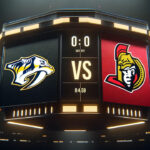 Nashville Predators vs Ottawa Senators Game Preview & Prediction – NHL Showdown NHL game preview image featuring Nashville Predators and Ottawa Senators logos with matchup details