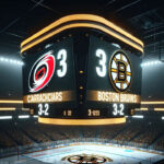 Carolina Hurricanes vs Boston Bruins: In-Depth NHL Game Preview & Expert Prediction Action shot from the intense NHL game between Carolina Hurricanes and Boston Bruins