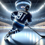 Montreal Canadiens and Winnipeg Jets Trade Rumor – Monahan for Vesalainen Swap Sean Monahan in Winnipeg Jets gear symbolizing the rumored NHL trade